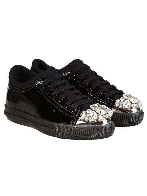 miu miu sneaker black